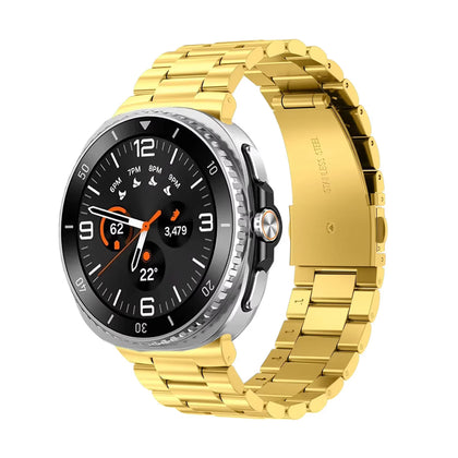 Metal Band For Samsung Galaxy Watch 8 Band 40mm 44mm/Galaxy Watch 8 Classic 46mm for Men Women- Gold