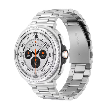 Metal Band For Samsung Galaxy Watch 8 Band 40mm 44mm/Galaxy Watch 8 Classic 46mm for Men Women- silver