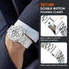 Metal Band For Samsung Galaxy Watch 8 Band 40mm 44mm/Galaxy Watch 8 Classic 46mm for Men Women- silver