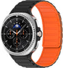 Samsung Galaxy Watch 8 Band 40mm 44mm| Silicone Straps | Black/Orange