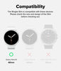 Samsung Galaxy Watch 8 40mm Case| Slim Series |Clear & Matte Black