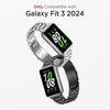 2-Pack Metal Bands for Galaxy Fit 3 – Stainless Steel