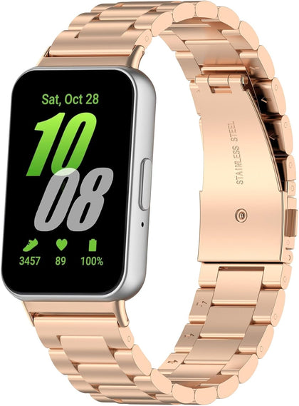 Samsung Galaxy Fit 3 | Metal Watch Straps |Rose Gold