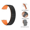 Samsung Galaxy Fit 3 | Silicone Loop Magnetic Watch Band | Beige/orange