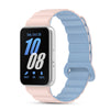 Samsung Galaxy Fit 3 | Silicone Loop Magnetic Watch Band | Pink/blue