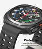 Samsung Galaxy Watch Ultra 47mm Case + Tempared Glass Sceen Protector [Combo] - Titanium Black