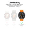 Slim & Glass For Samsung Galaxy Watch Ultra 47mm Case [Combo] | Protection Cover with Tempered Glass Screen Protector- Alpine Clear