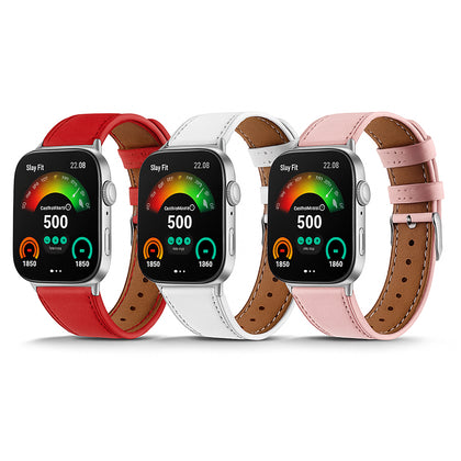 3-Pack Leather Bands for Huawei Watch Fit 3/4 – Pink/White/Red