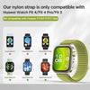 Nylon Sports Strap For Huawei Watch Fit 3/Fit 4/Fit 4 Pro - Green, Orange