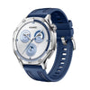 22mm Nylon& Silicone Strap For HUAWEI Watch GT 5 / GT 4 / GT 3 / GT 2 Pro / Watch 4 /5 Pro 46mm for Men and Women- Blue