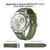 22mm Nylon& Silicone Strap For HUAWEI Watch GT 5 / GT 4 / GT 3 / GT 2 Pro / Watch 4 /5 Pro 46mm for Men and Women- Blue