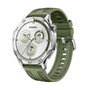 22mm Nylon& Silicone Strap For HUAWEI Watch GT 5 / GT 4 / GT 3 / GT 2 Pro / Watch 4 /5 Pro 46mm for Men and Women- Green