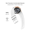 20mm Silicone Bands For Samsung Galaxy Watch 6/5/4 Band 40/ 44mm, Galaxy Watch 6 Classic Bands 43m/47mm | White