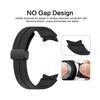 20mm Silicone Replacement Strap with Magnetic Buckle For Samsung Galaxy Watch 3 45mm 46mm- Grey