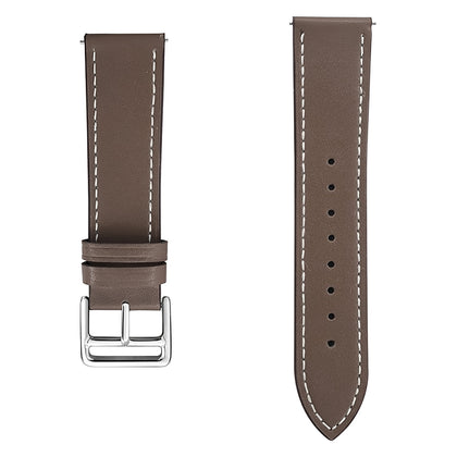 Samsung Galaxy Watch Band for 7 6 5 4 FE 40mm 44mm 45mm/Galaxy Watch 6 4 Classic 43mm 47mm 42mm 46mm| 20mm Leather Wristband | Dark Brown