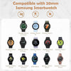 Samsung Galaxy Watch Band for 7 6 5 4 FE 40mm 44mm 45mm/Galaxy Watch 6 4 Classic 43mm 47mm 42mm 46mm| 20mm Leather Wristband | Brown