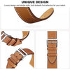 Samsung Galaxy Watch Band for 7 6 5 4 FE 40mm 44mm 45mm/Galaxy Watch 6 4 Classic 43mm 47mm 42mm 46mm| 20mm Leather Wristband | Grey