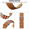 2-Pack Leather Bands for Galaxy Watch 7–4 – Dark Blue/Grey