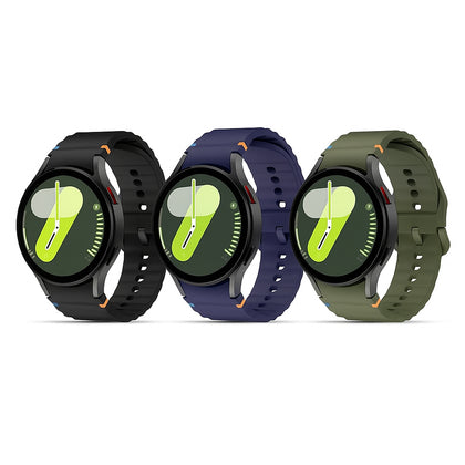 3-Pack No Gap Silicone Bands for Galaxy Watch 7–4 – Multi1