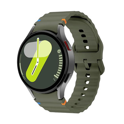 20mm No Gap For Samsung Galaxy Watch 7 6 5 4 Band 40mm 44mm- Green
