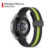 22mm Silicone Bands | Samsung Galaxy Watch 3 45mm/Galaxy Watch 46mm/Gear S3 Frontier/Classic | Black & Green