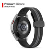 22mm Silicone Bands | Samsung Galaxy Watch 3 45mm/Galaxy Watch 46mm/Gear S3 Frontier/Classic | Black & Grey