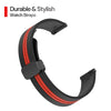 22mm Silicone Bands | Samsung Galaxy Watch 3 45mm/Galaxy Watch 46mm/Gear S3 Frontier/Classic | Black & Red