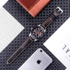 22mm Leather Bands | Samsung Galaxy Watch 3 45mm/Galaxy Watch 46mm/Gear S3 Frontier/Classic | Black