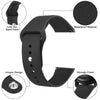 Silicone Bands for Samsung Galaxy Watch 3 45mm/Galaxy Watch 46mm/Gear S3 Frontier/Classic -Black