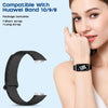 Magnetic Silicone Loop Band for Huawei Band 10/9/8 – Black