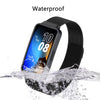 2-Pack Milanese Bands for Huawei Band 8/9 + TPU Case – Black/Silver