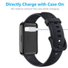 2-Pack TPU Case with Screen Protector for Huawei Band 8/9 – Black/Gold