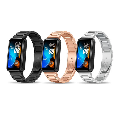 3-Pack Stainless Steel Bands for Huawei Band 10/9/8 – Multicolor