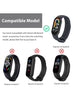 [Pack of 2] Silicone Strap for Xiaomi Mi Band 8 (Blue/Pink)