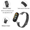 2-Pack Milanese Bands for Xiaomi Smart Band 10/9/8 – Silver/Rose Gold