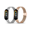 2-Pack Milanese Bands for Xiaomi Smart Band 10/9/8 – Silver/Rose Gold