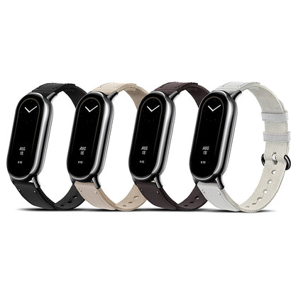 4-Pack Nylon + Leather Straps for Xiaomi Band 10/9/8 – Multi-Color