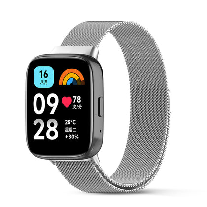 Redmi Watch 3 Active/Redmi Watch 3 Lite Band | Milanese Loop Band | Silver