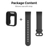 Silicone Straps For Xiaomi Redmi Watch 2 Lite Band + Watch Case (Pack Of 5)
