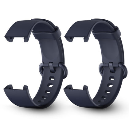 Xiaomi Redmi Watch 2 Lite Band | Soft Breathable Silicone Strap Wristband Sport Band | 2 Pack | Dark Blue
