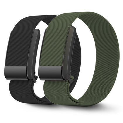 Nylon Sport Band for WHOOP 4.0 – Black & Army Green