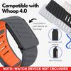 Whoop 4.0 Band | Comfort Durable Silicone Wristband | Grey Orange