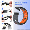 Whoop 4.0 Band | Comfort Durable Silicone Wristband | Grey Orange