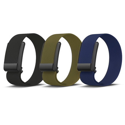 3-Pack Nylon Bands for WHOOP 5.0 – Black/Green/Dark Blue