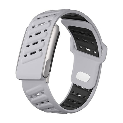 Silicone Sport Replacement Band For WHOOP 5.0, One, Peak, and Life Fitness Tracker | Not for Whoop Gen 4- Grey