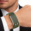 WHOOP 5.0 Life, MG| Leather & Nylon Straps | Green