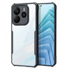 Case For Redmi Note 14 Clear Back Cover Case with Rugged Black TPU Bumper- Black/Clear