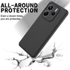 Silicone Case for Redmi Note 14 | Full Body Silky Soft Touch Shockproof Cover Black