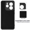 Silicone Case for Redmi Note 14 | Full Body Silky Soft Touch Shockproof Cover Black