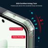 Case For Xiaomi Redmi Note 15 5G Clear Back Cover Case with Rugged Black TPU Bumper- Black/Clear